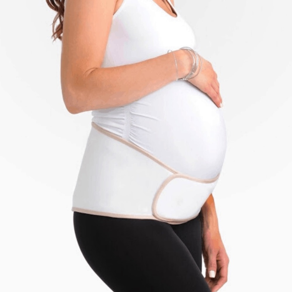 Upsie Belly Pregnancy Support Band, Cream, Size M